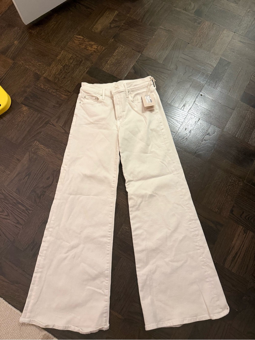MOTHER Wide Leg High-Rise Jeans